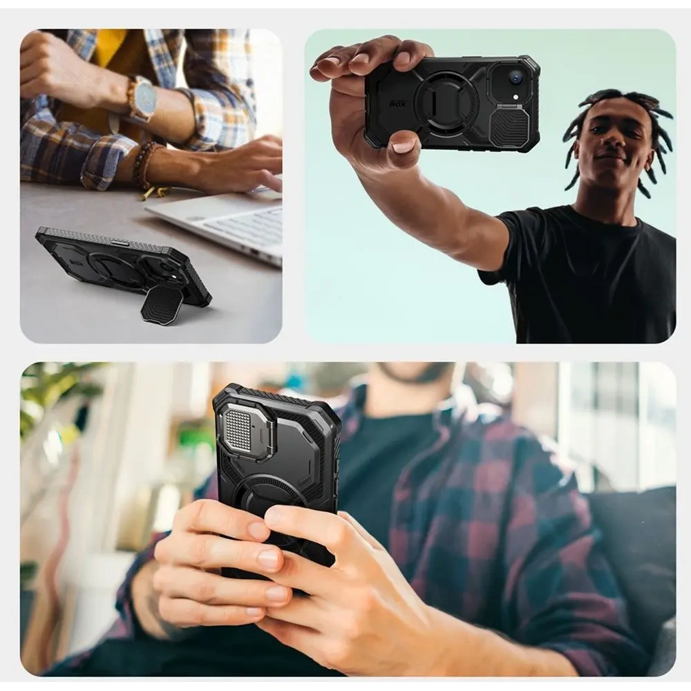 Etui Supcase IBLSN ArmorBox Mag MagSafe Apple iPhone 16e Black