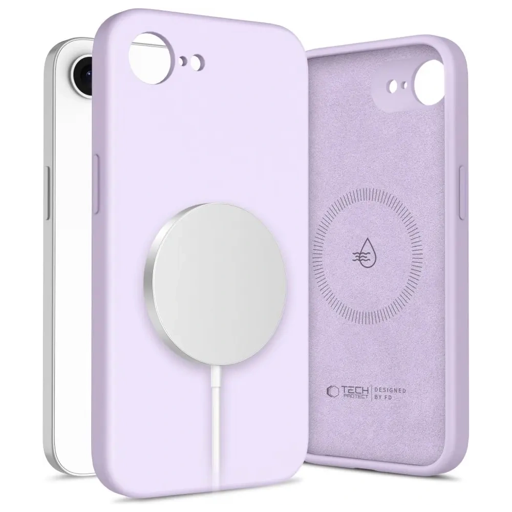 Etui Tech-Protect Liquid Silicone MagSafe Apple iPhone 16e Mauve