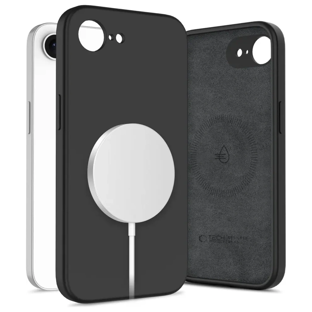 Etui Tech-Protect Liquid Silicone MagSafe Apple iPhone 16e Black