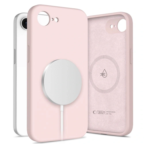 Buy Tech-Protect Liquid Silicone MagSafe Apple iPhone 16e Pink Pearl - THP3982 - {ean13} - Home Screen Store Europe