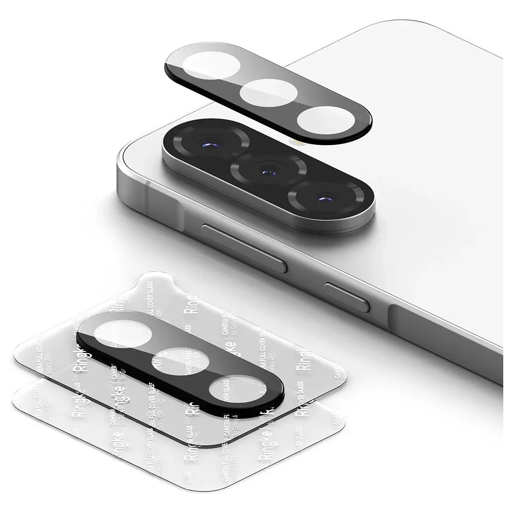 Szkło hartowane na aparat Ringke Camera Protector Full Cover Samsung Galaxy A56 5G Black [2 PACK]