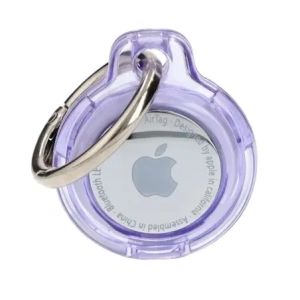 Kup Etui Bizon Case Locator Keychain do Apple AirTag przezroczysto-fioletowe - BIZ8751 - {ean13} - Sklep Home Screen