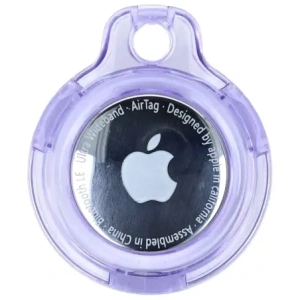 Kup Etui Bizon Case Locator Keychain do Apple AirTag przezroczysto-fioletowe - BIZ8751 - {ean13} - Sklep Home Screen