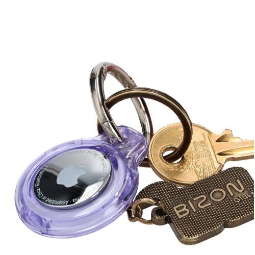 Buy Bizon Case Locator Keychain Apple AirTag clear-purple - BIZ8751 - {ean13} - Home Screen Store Europe