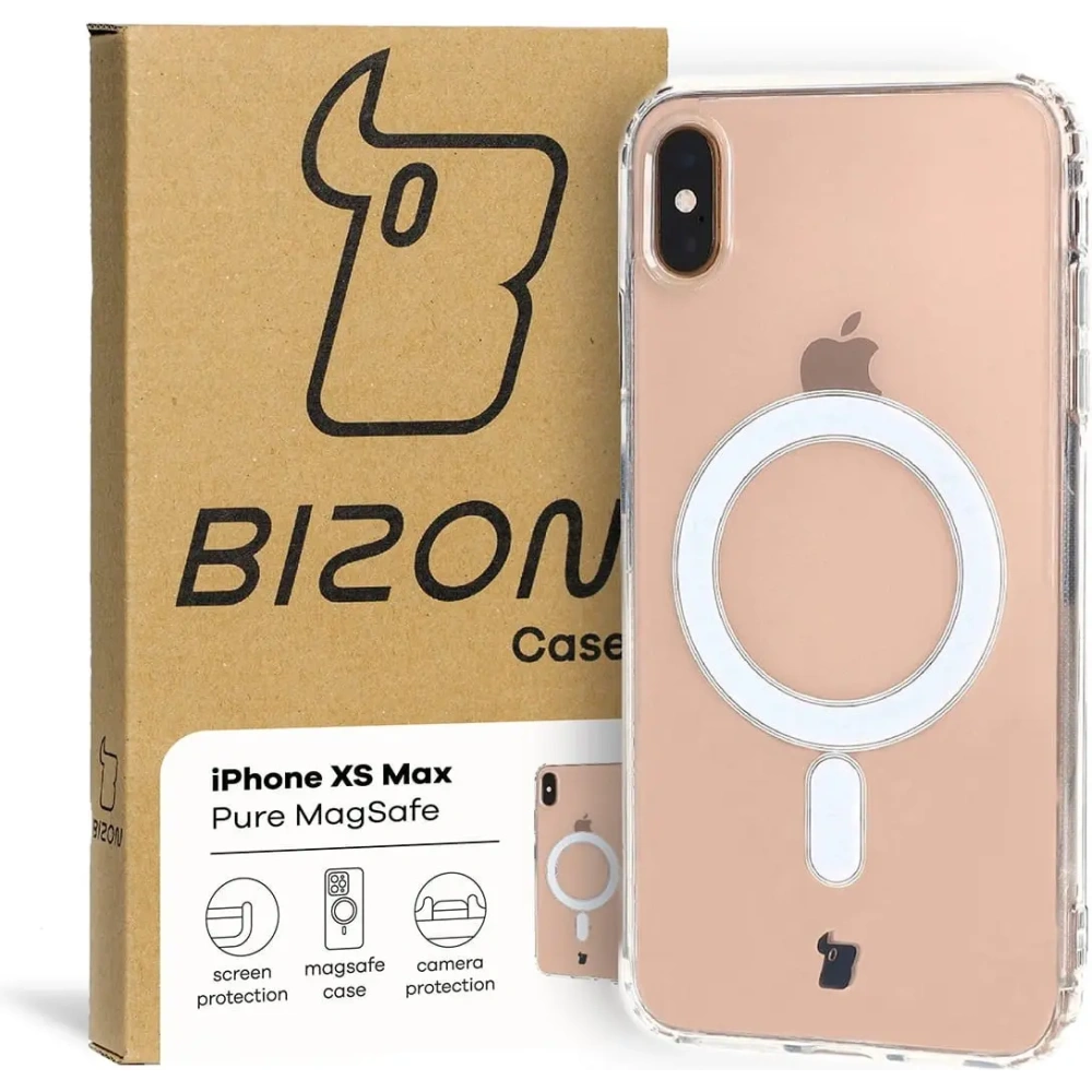 Etui Bizon Case Pure Magnetic do Apple iPhone XS Max przezroczyste
