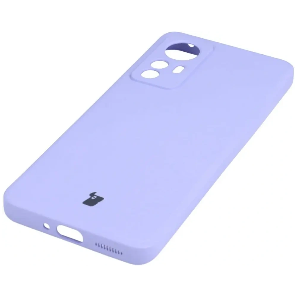 Etui Bizon Case Silicone do Xiaomi 12 / 12x jasnofioletowe