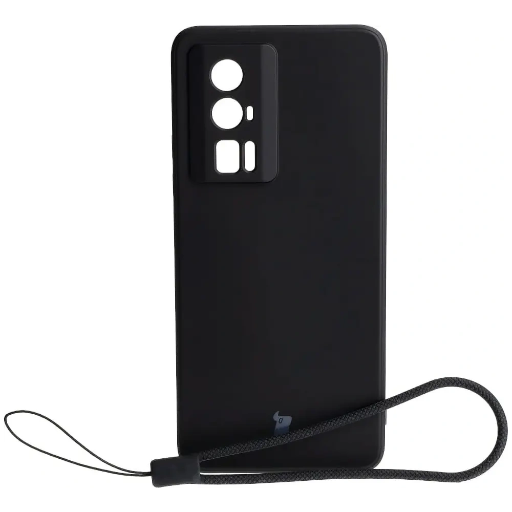 Etui Bizon Case Silicone Sq do Xiaomi Poco F5 Pro czarne