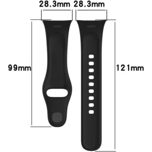 Pasek Bizon Strap Watch Dots do Xiaomi Redmi Watch 3 czarny