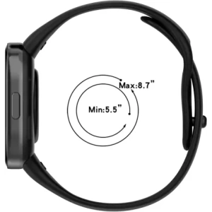 Bizon Strap Watch Dots Xiaomi Redmi Watch 3 černá