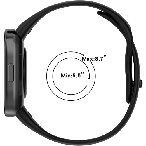 Buy Bizon Strap Watch Dots Xiaomi Redmi Watch 3 black - BIZ8760 - {ean13} - Home Screen Store Europe