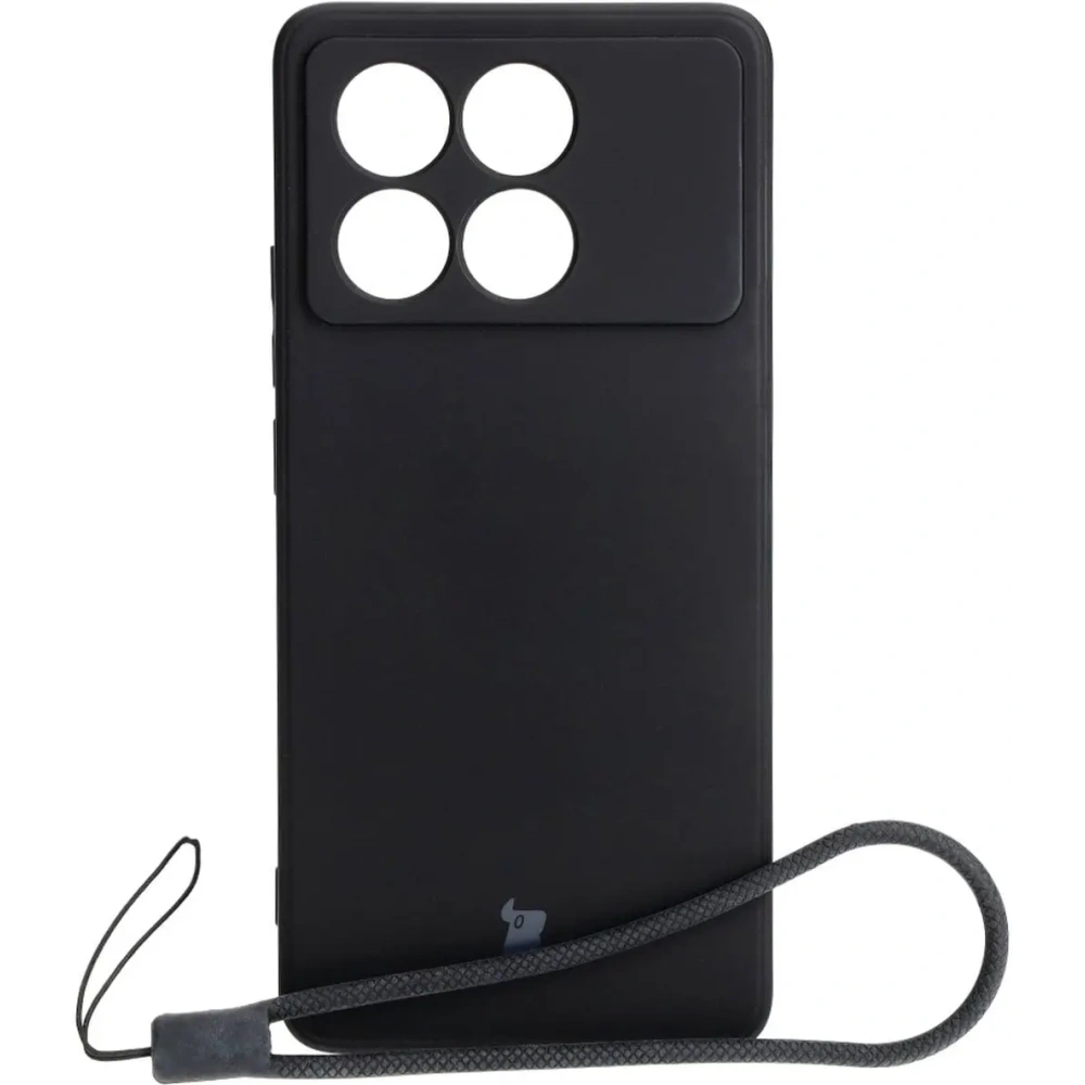Etui Bizon Case Silicone Sq do Xiaomi Poco X6 Pro czarne