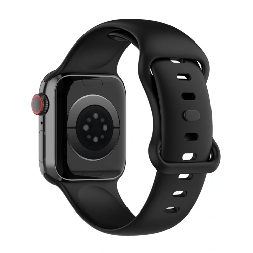 Kup Pasek Bizon Strap Watch Silicone S do Apple Watch 44/45/46/49 mm czarny - BIZ8764 - {ean13} - Sklep Home Screen