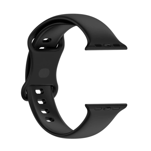 Kup Pasek Bizon Strap Watch Silicone S do Apple Watch 44/45/46/49 mm czarny - BIZ8764 - {ean13} - Sklep Home Screen