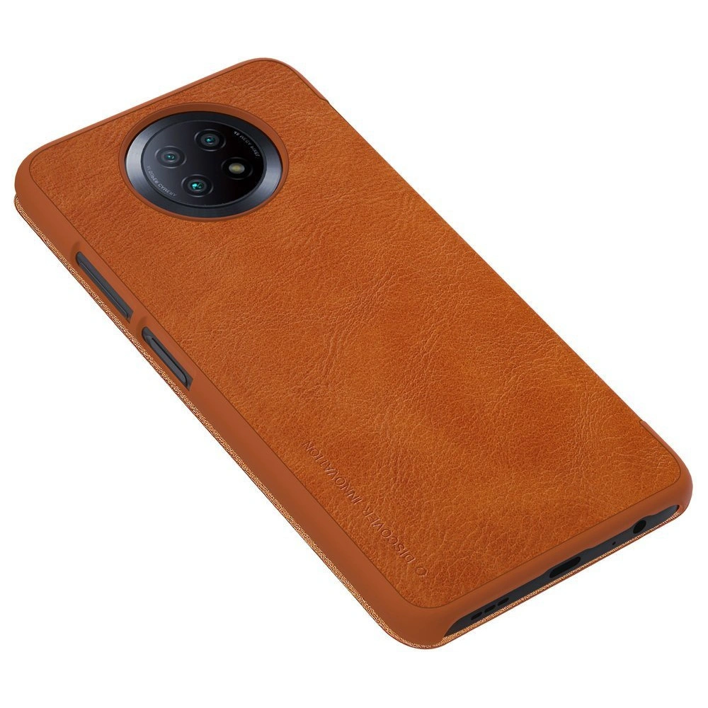 [OUTLET] Etui Nillkin Qin Xiaomi Redmi Note 9T 5G brązowy