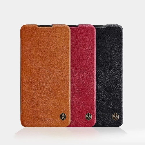 Kup [OUTLET] Etui Nillkin Qin Xiaomi Redmi Note 9T 5G brązowy - OT-855 - {ean13} - Sklep Home Screen