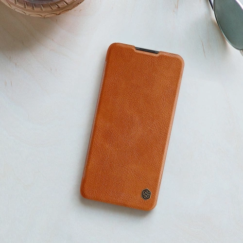 Kup [OUTLET] Etui Nillkin Qin Xiaomi Redmi Note 9T 5G brązowy - OT-855 - {ean13} - Sklep Home Screen