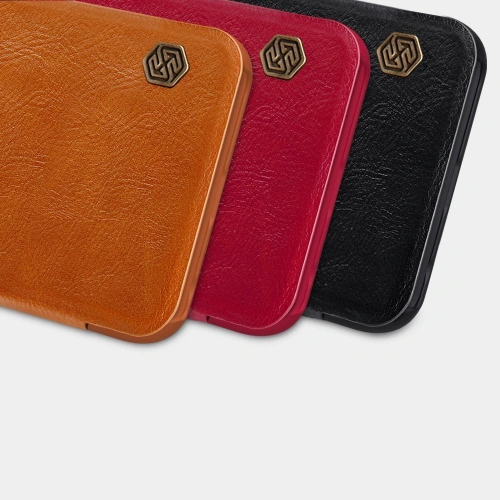 Buy [OUTLET] Case Nillkin Qin Xiaomi Redmi Note 9T 5G brown - OT-855 - {ean13} - Home Screen Store Europe