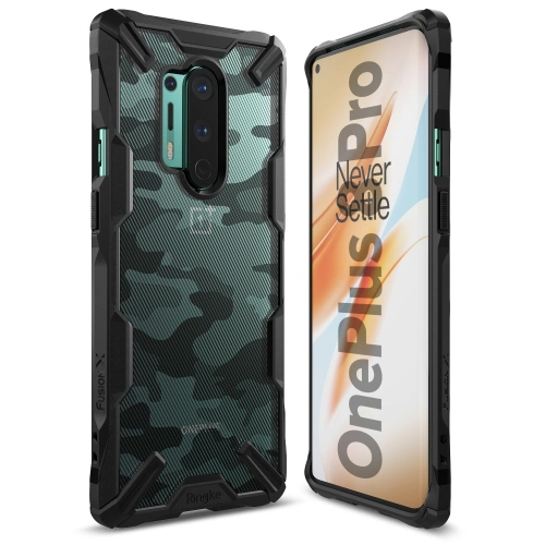 Kup Etui Ringke Fusion-X OnePlus 8 Pro Camo (Moro) Black - RGK1183MOB - {ean13} - Sklep Home Screen