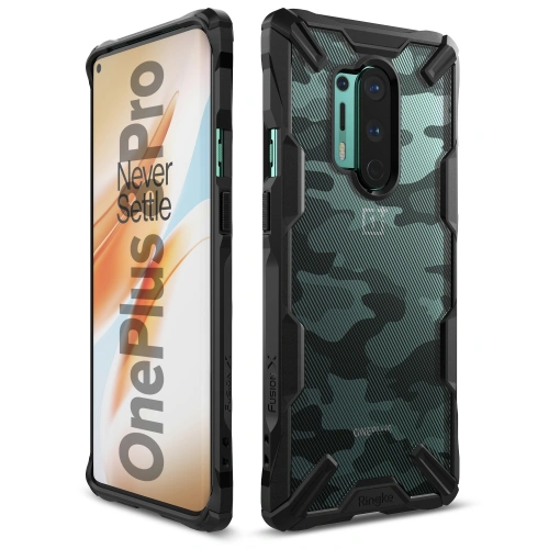 Kup Etui Ringke Fusion-X OnePlus 8 Pro Camo (Moro) Black - RGK1183MOB - {ean13} - Sklep Home Screen