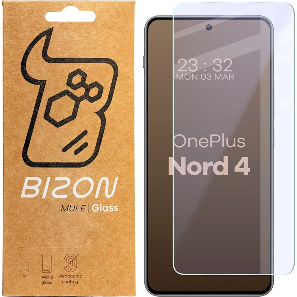 Elastyczne szkło hybrydowe Bizon Glass Mule do OnePlus Nord 4