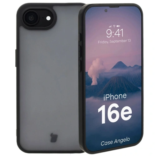 Buy Bizon Case Angelo Apple iPhone 16e smoky with a black frame - BIZ8768 - {ean13} - Home Screen Store Europe