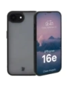 Etui Bizon Case Angelo do Apple iPhone 16e przydymione z czarną ramką