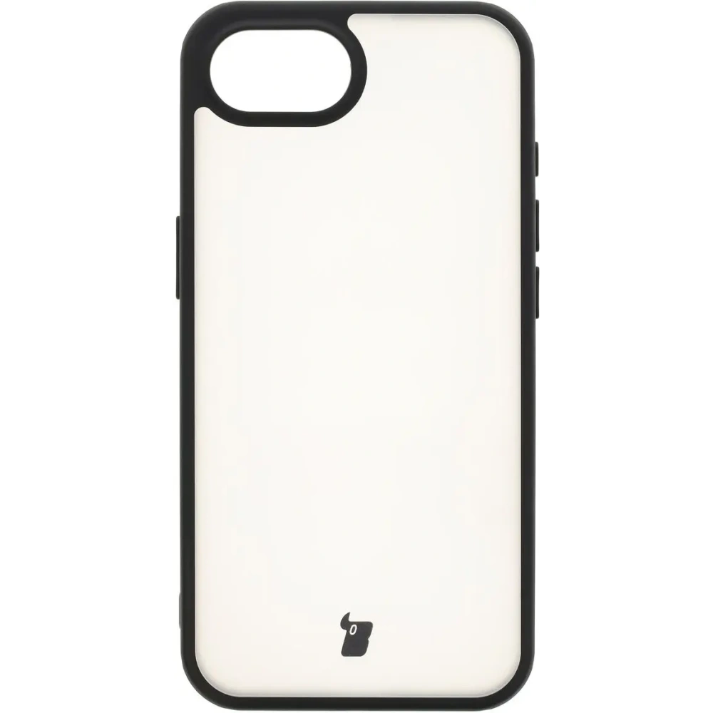 Etui Bizon Case Angelo do Apple iPhone 16e przydymione z czarną ramką