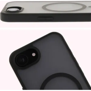 Kup Etui z pierścieniem magnetycznym Bizon Case MatteO Magnetic do Apple iPhone 16e półprzezroczyste z czarną ramką - BIZ8770 - {ean13} - Sklep Home Screen