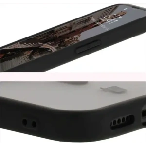Kup Etui z pierścieniem magnetycznym Bizon Case MatteO Magnetic do Apple iPhone 16e półprzezroczyste z czarną ramką - BIZ8770 - {ean13} - Sklep Home Screen