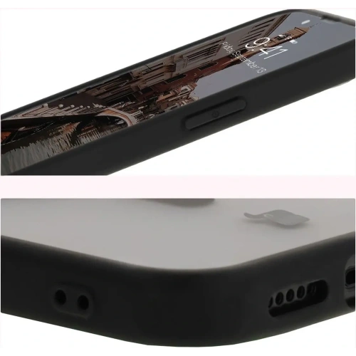 Kup Bizon Case MatteO Magnetic Apple iPhone 16e durchsichtig mit schwarzem Rahmen - BIZ8770 - {ean13} - Sklep Home Screen