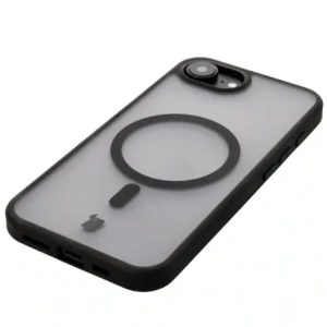Kup Etui z pierścieniem magnetycznym Bizon Case MatteO Magnetic do Apple iPhone 16e półprzezroczyste z czarną ramką - BIZ8770 - {ean13} - Sklep Home Screen