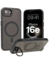 Bizon Case Eclipse Magnetic & Stand Apple iPhone 16e smoky with a black frame