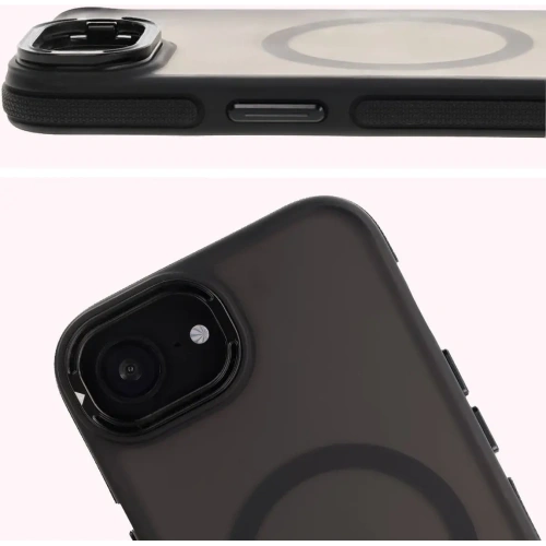 Kup Bizon Case Eclipse Magnetic & Stand Apple iPhone 16e fumuriu cu un cadru negru - BIZ8771 - {ean13} - Sklep Home Screen
