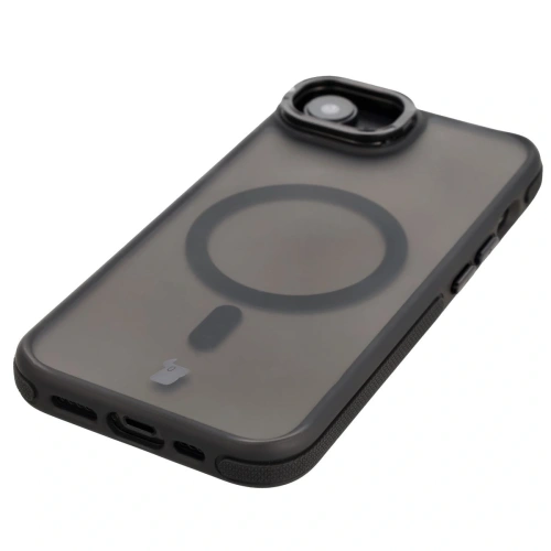 Kup Bizon Case Eclipse Magnetic & Stand Apple iPhone 16e fumuriu cu un cadru negru - BIZ8771 - {ean13} - Sklep Home Screen