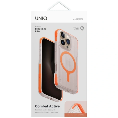 Kup Etui UNIQ Combat Active do Apple iPhone 16 Pro Magclick Charging pomarańczowy - UNIQ1473 - {ean13} - Sklep Home Screen