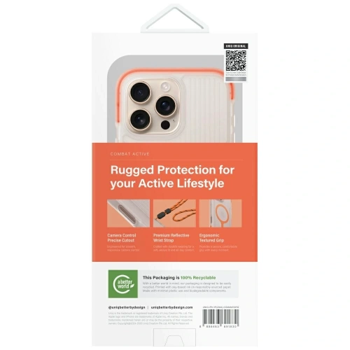 Kup Etui UNIQ Combat Active do Apple iPhone 16 Pro Magclick Charging pomarańczowy - UNIQ1473 - {ean13} - Sklep Home Screen