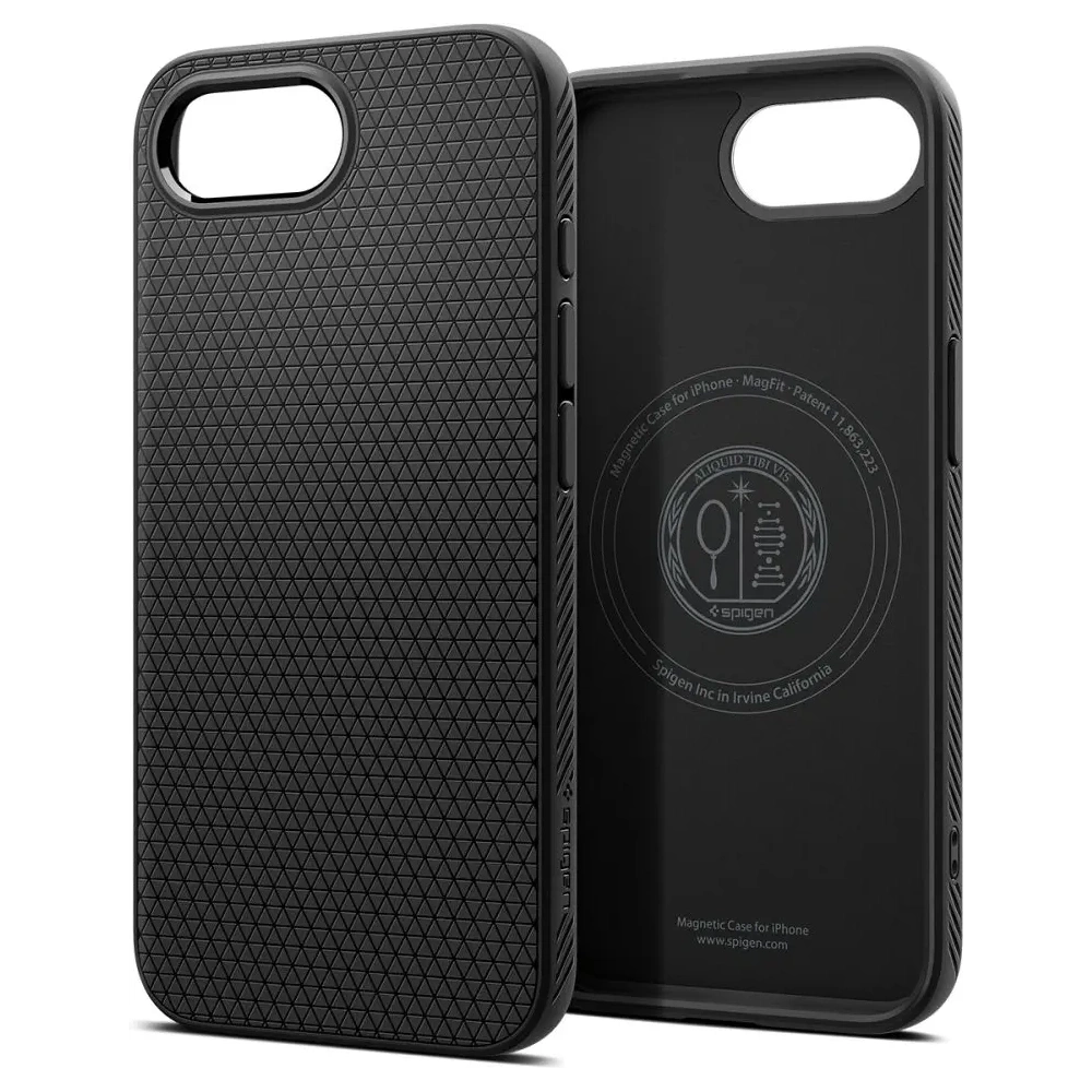 Etui Spigen Liquid Air Mag MagSafe Apple iPhone 16e Matte Black