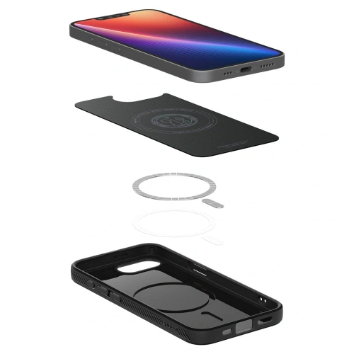 Kup Spigen Liquid Air Mag MagSafe Apple iPhone 16e Matt Schwarz - SPN16713 - {ean13} - Sklep Home Screen