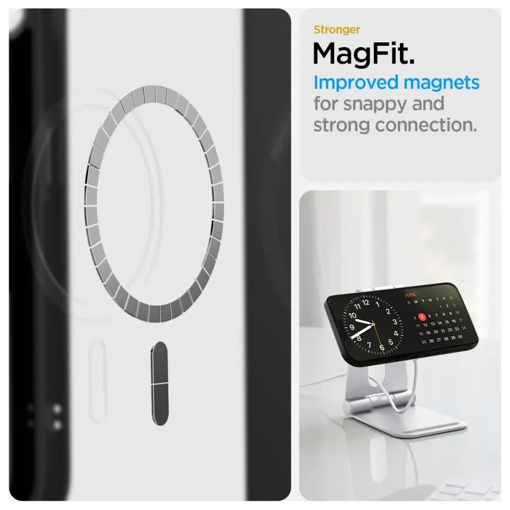 Etui Spigen Liquid Air Mag MagSafe Apple iPhone 16e Matte Black