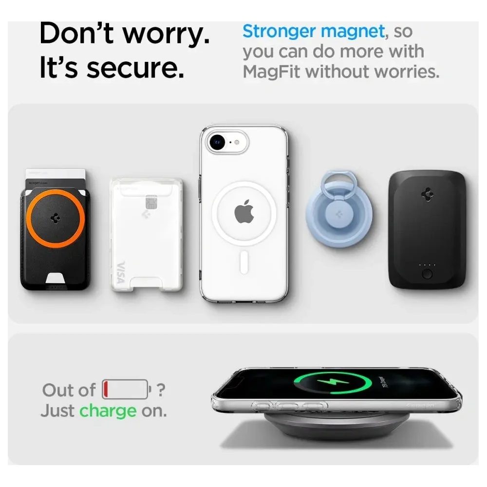 Etui Spigen Liquid Crystal Mag MagSafe Apple iPhone 16e Clear