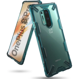 Kup Etui Ringke Fusion-X OnePlus 8 Pro Tyrkysově zelená - RGK1182GRN - {ean13} - Sklep Home Screen