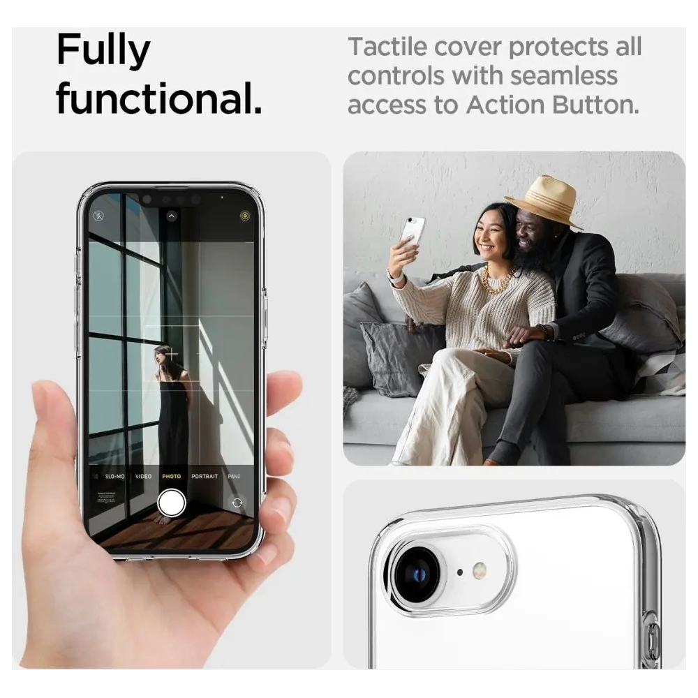 Etui Spigen Liquid Crystal Mag MagSafe Apple iPhone 16e Clear