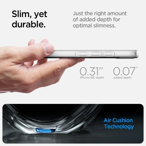 Kup Spigen Liquid Crystal Mag MagSafe Apple iPhone 16e Čirý - SPN16714 - {ean13} - Sklep Home Screen