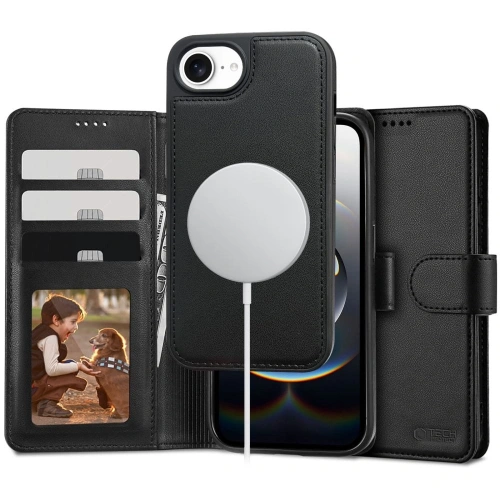 Kup Tech-Protect Wallet MagSafe Apple iPhone 16e Mattschwarz - THP3990 - {ean13} - Sklep Home Screen