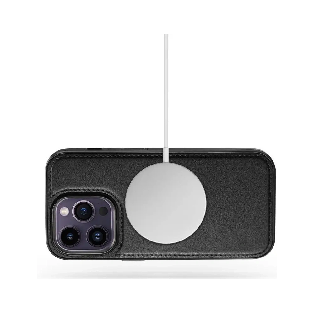 Etui z klapką Tech-Protect Wallet MagSafe Apple iPhone 16e Matte Black