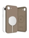 Tech-Protect Liquid Silicone MagSafe Apple iPhone 16e Chocolate Brown