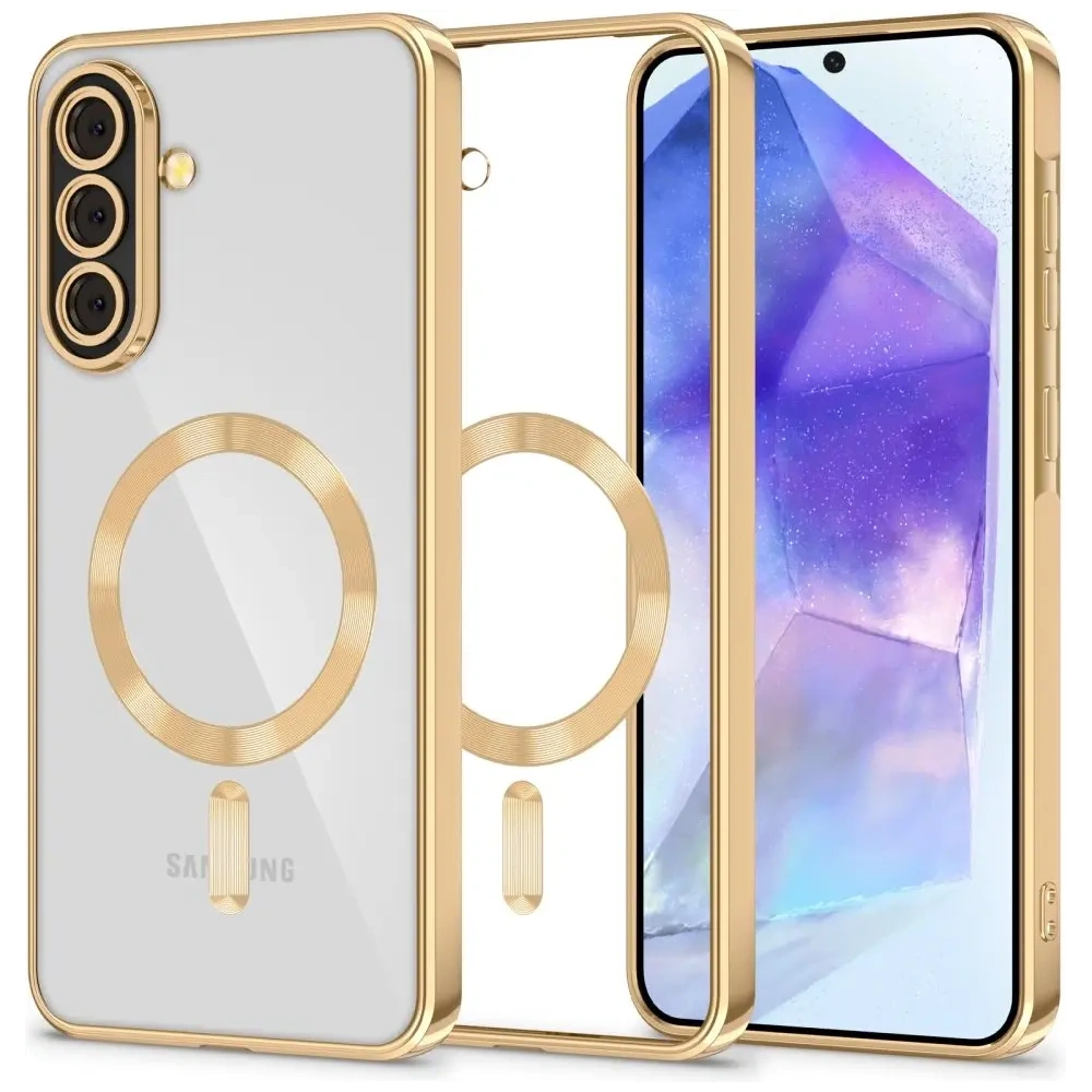 Etui Tech-Protect Magflex MagSafe Samsung Galaxy A56 5G Shiny Gold
