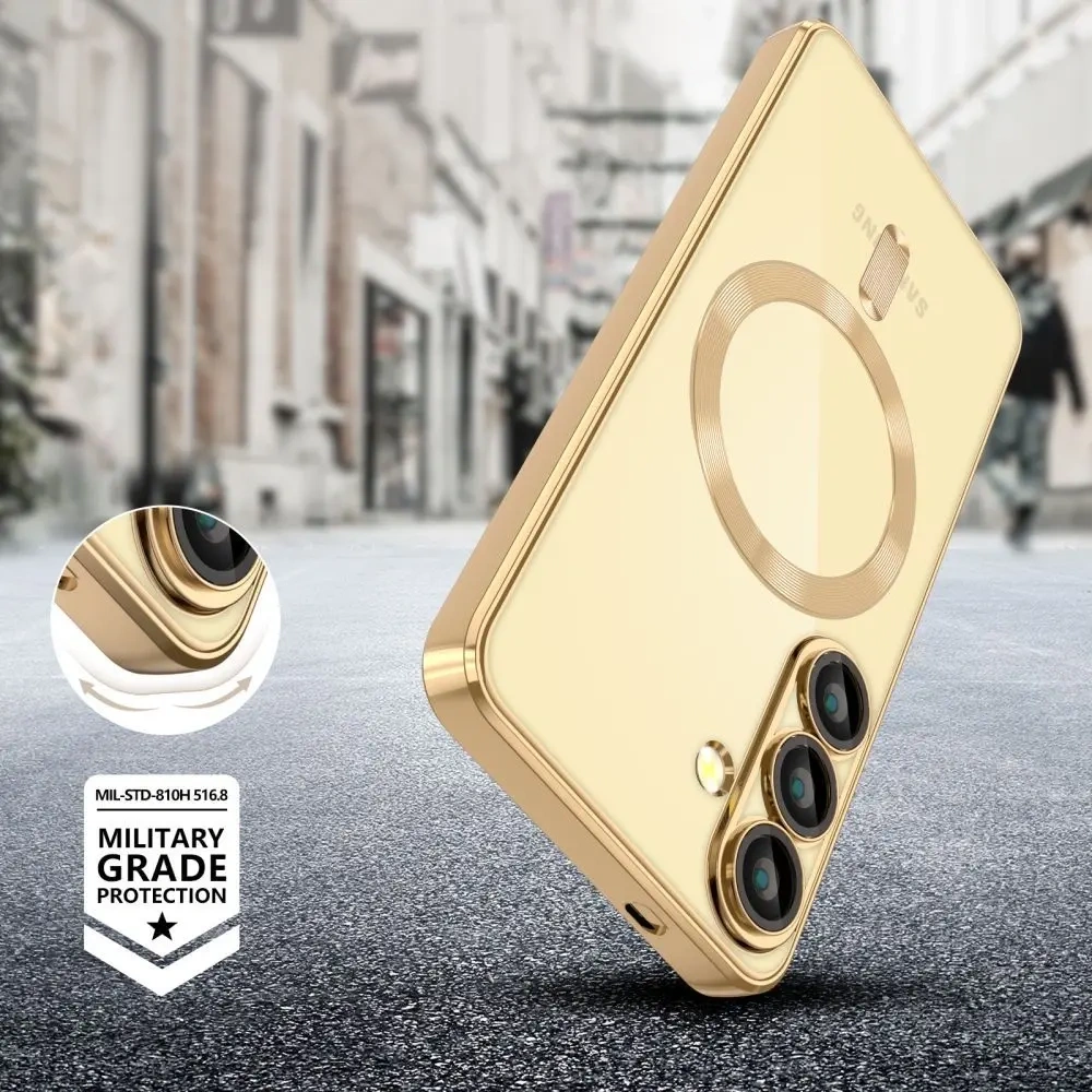 Etui Tech-Protect Magflex MagSafe Samsung Galaxy A56 5G Shiny Gold