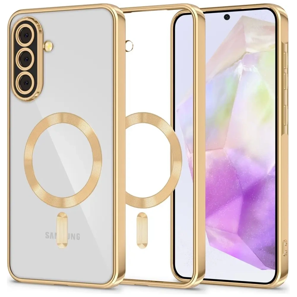 Etui Tech-Protect Magflex MagSafe Samsung Galaxy A36 5G Shiny Gold