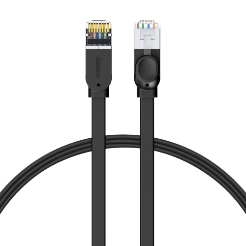 Buy Baseus High Speed Ethernet RJ45 Flat Cable Gigabit Cat.6 3m (black) - BSU1440BLK - {ean13} - Home Screen Store Europe